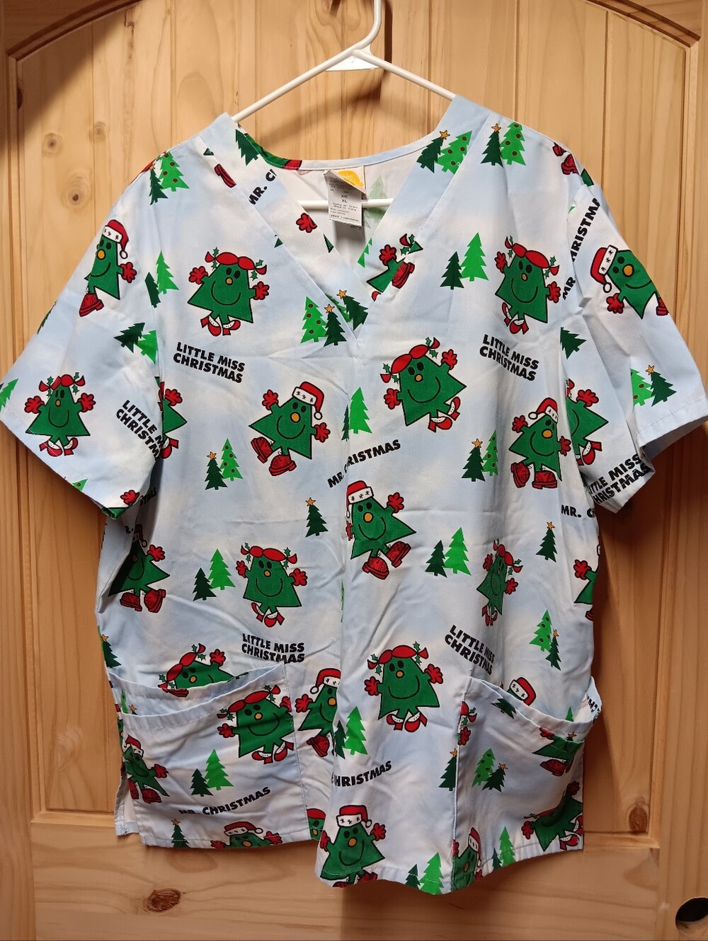 Mr. Men And Little Miss  Scrub Top